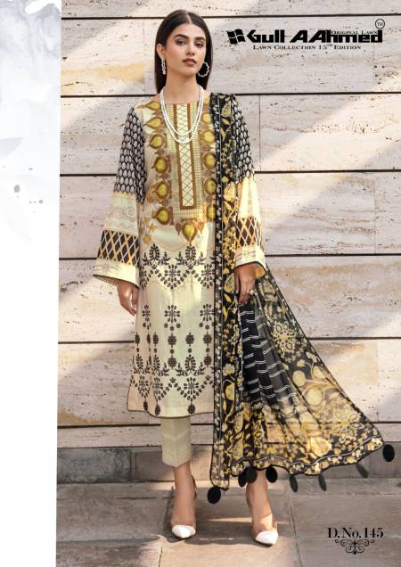 Gull A Ahmed Vol 15 Karachi Cotton Dress Material Catalog
